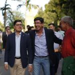 El líder de Cs, Juan Marín, con el candidato de su partido al Ayuntamiento de Sevilla, Álvaro Pimentel /Foto: EP