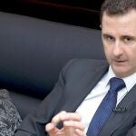 El presidente sirio, Bachar al Asad, durante una entrevista con el diario alemán "Frankfurter Allgemeine Zeitung"(FAZ), en Damasco, Siria.