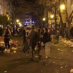 Vecinos, comerciantes, y ahora los propios falleros, han denunciado los numerosos episodios de incivismo y la suciedad que se vieron durante las pasadas fallas en los entornos protegidos