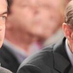 El ex presidente José Luis Rodríguez Zapatero junto al entonces ministro Alfredo Pérez Rubalcaba