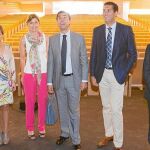 El presidente de la Diputación de Zamora, Fernando Martínez Maíllo, la alcaldesa Rosa Valdeón, José María Barrios, José Luis Bermúedez Lorenzo, Clara San Damián, JOsé Alberto de Castro, en la última visita al Teatro Ramos Carrión