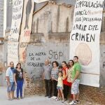 Las tres generaciones de la familia Gracia, en los seis metros de la polémica