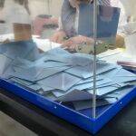 Urna con votos de la Elecciones Europeas