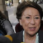 Magdalena Álvarez, a su llegada a al juzgado
