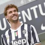 Llorente, con una sonrisa durante su presentación