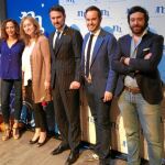El alcalde de El Real Sitio de San Ildefonso, José Luis Vázquez, presenta Las Noches Mágicas, junto a José Luis Gutiérrez, la bailarina Aída Gómez, Katarina Gurska, Jorge Blass y Alain Cornejo