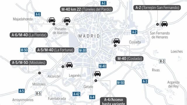 Siete puntos críticos para el tráfico