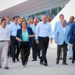 Castellano, Barberá, Fabra, Rus y el presidente del PP de Valencia ciudad, Alfonso Novo.