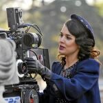 La protagonista, Adriana Ugarte, durante el rodaje de la producción