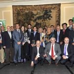 Todos los premiados, ayer en el hotel Wellington