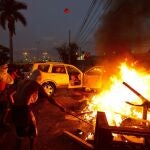 Hay varios focos de fuego en la zona