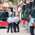 Los trabajadores de la EMT protestan por las condiciones de la jubilación parcial