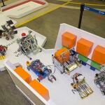 El centro de control, durante la competición