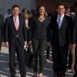 El alcalde junto a Císcar, Castellano, Catalá, Bellver, Sánchez y Rus