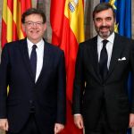 El presidente de la Generalitat, Ximo Puig, recibió en audiencia al embajador representante permanente de España ante la Unión Europea, Pablo García-Berdoy