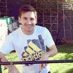 Messi no estuvo acertado ante el Madrid, pero celebró el triunfo con un asado