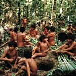 Miembros de la tribu de los yanomami