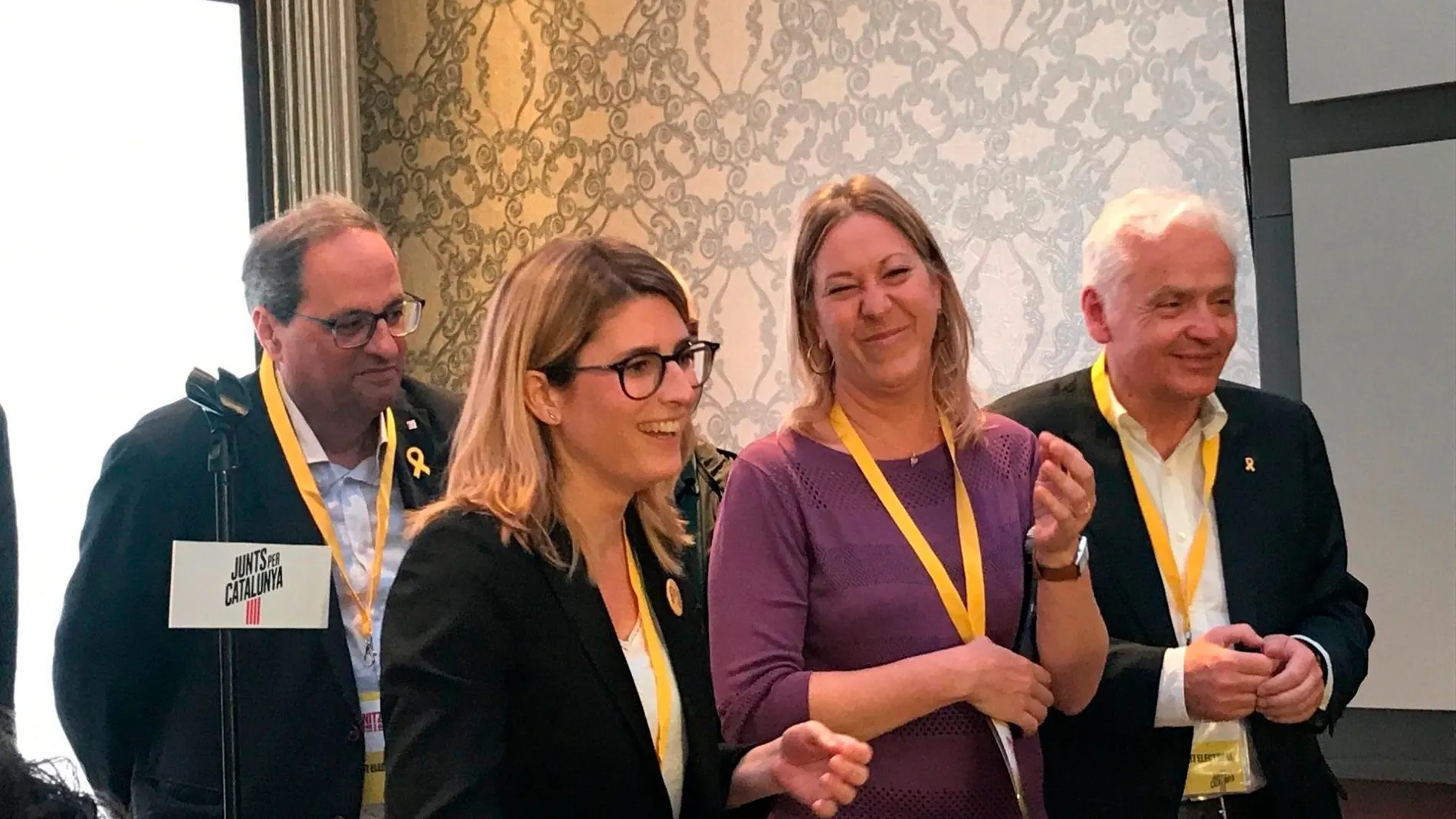 Artadi (JxCat) se pone a disposición de Maragall por "la unidad del independentismo"Quim Torra, Elsa Artadi, Neus Munté, Ferran Mascarell27/05/2019