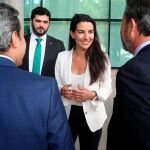 Rocío Monasterio, a su llegada a la Asamblea de Madrid