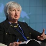 Fotografía de archivo fechada el 10 de octubre de 2012 que muestra a Janet Yellen, actual vicepresidenta de la Reserva Federal (Fed)
