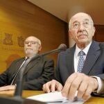 El que fue gobernador de España desde 2006 hasta 2012, Miguel Ángel Fernández Ordóñez, ayer en Les Corts