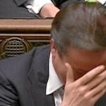 El primer ministro británico, David Cameron, durante un debate parlamentario en la Cámara de los Comunes