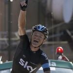 El bielorruso Vasil Kiryienka se impuso en solitario en la decimoctava etapa de la Vuelta