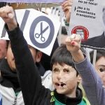 Educación: cinco huelgas en año y medio