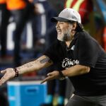 Diego Armando Maradona, exjugador de Argentina y que entrenó al Dorados de México en la pasada campaña.