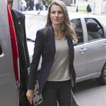 La princesa Letizia a su llegada hoy al hotel de Buenos Aires donde se encuentra la delegación española