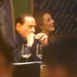 El ex primer ministro italiano Silvio Berlusconi, después de una reunión de su partido, el PDL