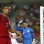 Cristiano Ronaldo durante el amistoso ante Holanda
