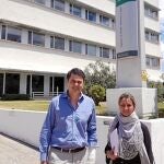 Carlos Rojas y Carolina González Vigo, en la sede de la Agapa