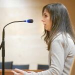 En la imagen, la pianista Laia Martín, durante el juicio
