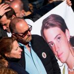 Antonio del Castillo y Eva Casanueva en una manifestación convocada en enero de este año para pedir la repetición del juicio por el asesinato de su hija
