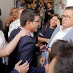 Tras su detención, Rodríguez fue recibido en el Ayuntamiento de Ontinyent como un héroe