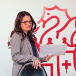 La vicepresidenta y portavoz del Consell, Mónica Oltra, ayer en rueda de prensa