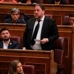 Oriol Junqueras, el pasado 21 de mayo, en el Congreso de los Diputados/Foto: C. Pastrano