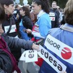 Cooperativistas y trabajadores de Fagor salieron ayer a la calle para reclamar una solución