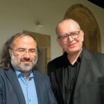 Pérez Alencart y Martín Cobano, director y secretario general de Tiberíades