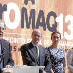 Herrera junto a Silvia Clemente, Josefa García Cirac, Javier Iglesias y Alfonso Fernández Mañueco en el arranque de Agromaq