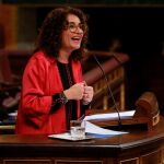 La ministra de Hacienda, María Jesús Montero, durante la defensa de los Presupuestos Generales del Estado en el Congreso de los Diputados