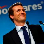 El líder de los populares, Pablo Casado