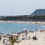 Una de las playas del litoral de Barcelona