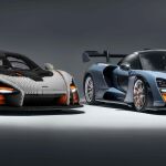 A la izquierda el coche fabricado por LEGO y a la derecha el McLaren Senna.