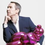 Jeff Koons posa con su «Venus» en una imagen promocional expresamente hecha para una edición especial de Dom Pèrignon