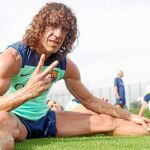 Carles Puyol es un hombre feliz después de reaparecer ante Osasuna, dejando atrás un calvario de lesiones que ha durado más de siete meses