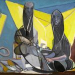 «Zurcidoras de hilos», un cuadro pintado en 1946