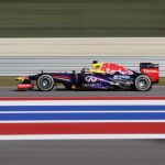 Sebastián Vettel durante la segunda sesión de entrenamientos libres del Gran Premio de Estados Unidos, que se celebra este domingo en el Circuito de las Américas (Austin)