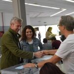 El presidente del PP de Pontevedra y vicepresidente de la Xunta, Alfonso Rueda, votando el 26 de mayo